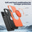 For Samsung Galaxy S25 Edge Magnetic Case Rotating Kickstand TPU + PC Phone Cover - Orange - 6