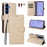 For Samsung Galaxy S26+ Case RFID Blocking 3 Card Slots PU Leather Phone Cover with Wrist Strap - Creamy White - 4