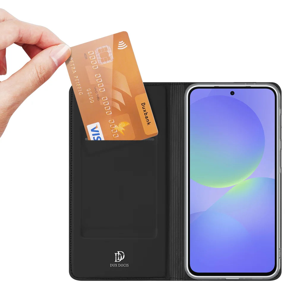DUX DUCIS For Samsung Galaxy A37 5G Case  Skin Pro Series Leather Stand Cover Card Holder - Black - 2