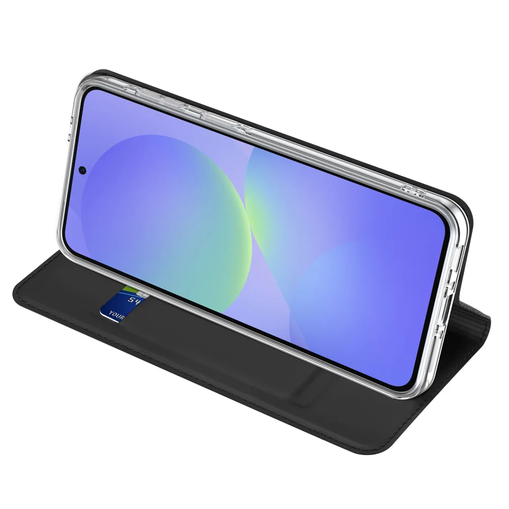 DUX DUCIS For Samsung Galaxy A37 5G Case  Skin Pro Series Leather Stand Cover Card Holder - Black - 5