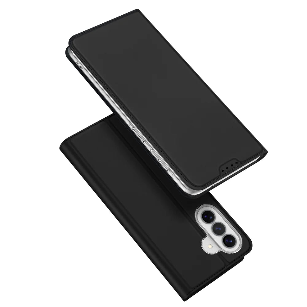DUX DUCIS For Samsung Galaxy A57 5G Case  Skin Pro Series Leather Stand Cover Card Holder - Black - 1