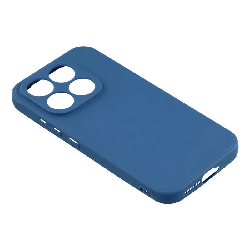WANLONFENG For Xiaomi 17 Case  ZB Series Precise Cutouts Straight Edge TPU Phone Cover with Tempered Glass Film - Sapphire - 4