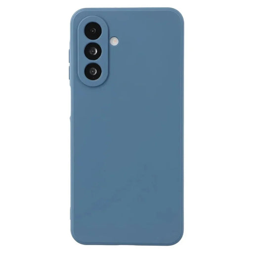 WANLONFENG For Samsung Galaxy A26 5G Case  ZB Series Precise Cutouts Straight Edge TPU Phone Cover with Tempered Glass Film - Sapphire - 2