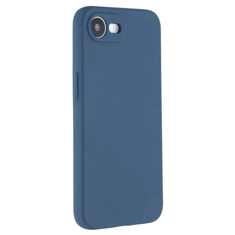 WANLONFENG For iPhone 17e / 16e Case  ZB Series Precise Cutouts Straight Edge TPU Phone Cover with Tempered Glass Film - Sapphire - 2