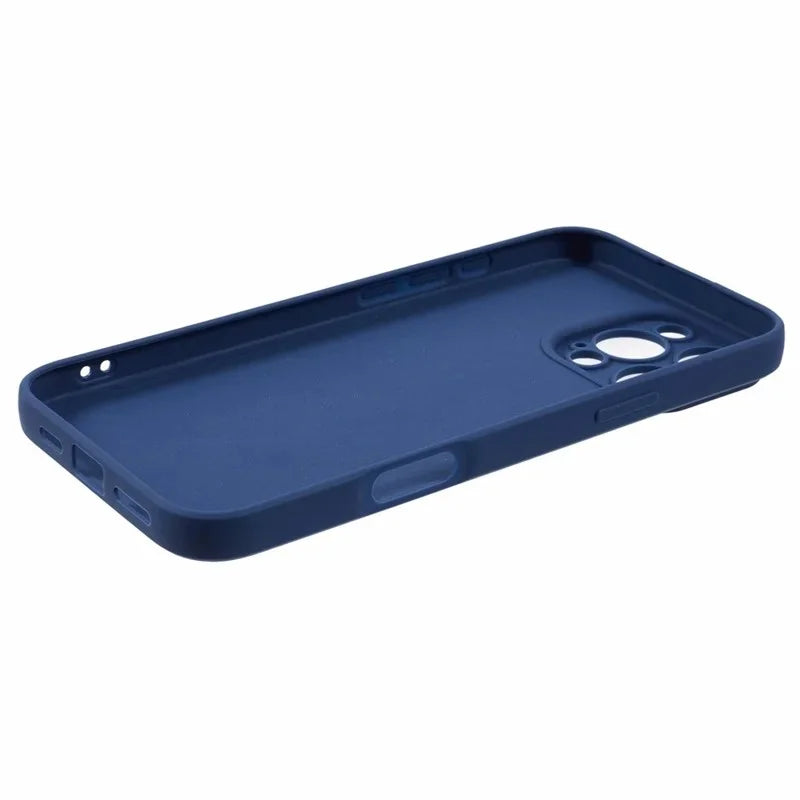 WANLONFENG For iPhone 16 Pro Max Case  ZB Series Precise Cutouts Straight Edge TPU Phone Cover with Tempered Glass Film - Sapphire - 5