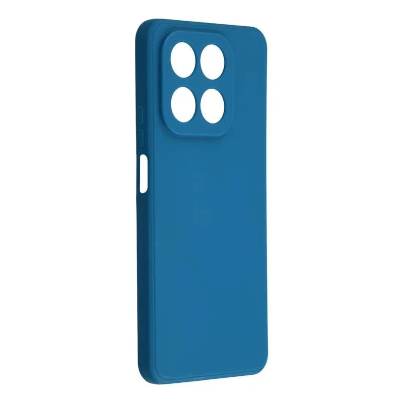 WANLONFENG For Honor 400 Smart 4G / Honor X7d 4G / Honor 400 Smart 5G Case  ZB Series Precise Cutouts Straight Edge TPU Phone Cover with Tempered Glass Film - Sapphire - 4