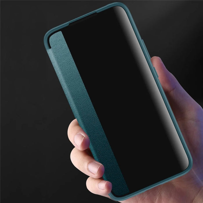 For Samsung Galaxy S23+ Shockproof Cellphone Protector Flip Cover PU Leather+TPU+Acrylic Hybrid Case - Blue - 2