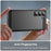 For Samsung Galaxy S26+ Case Protective Phone Cover Carbon Fiber Texture Brushed - Black - 5