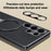 For Samsung Galaxy S25 Ultra Magnetic Case Kickstand Electroplated PC PU Leather Cooling Phone Back Cover - Orange - 6