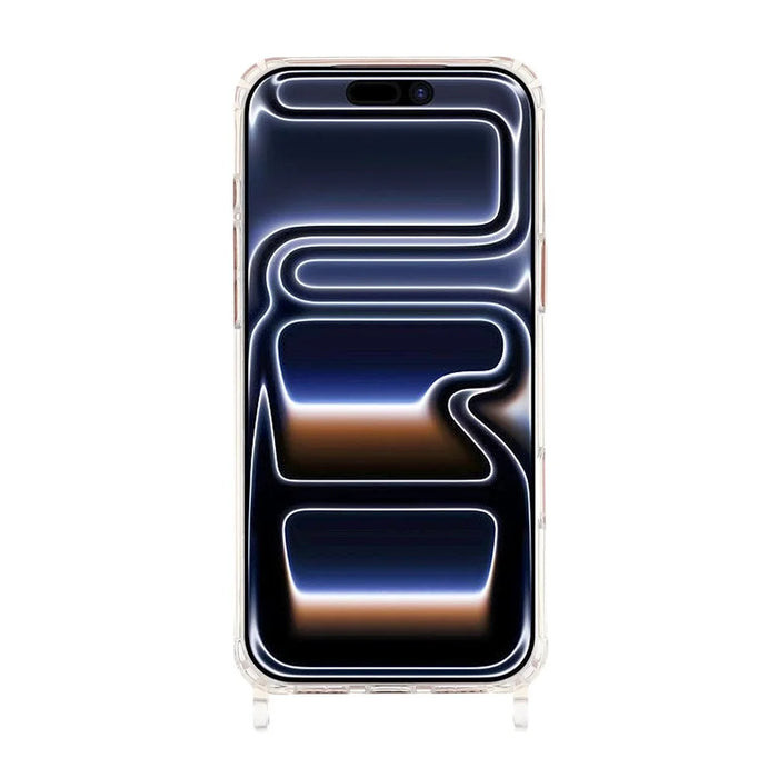 For iPhone 17 Pro Max Case PC+TPU 1.5mm Clear Phone Cover with Lanyard Holes - 2
