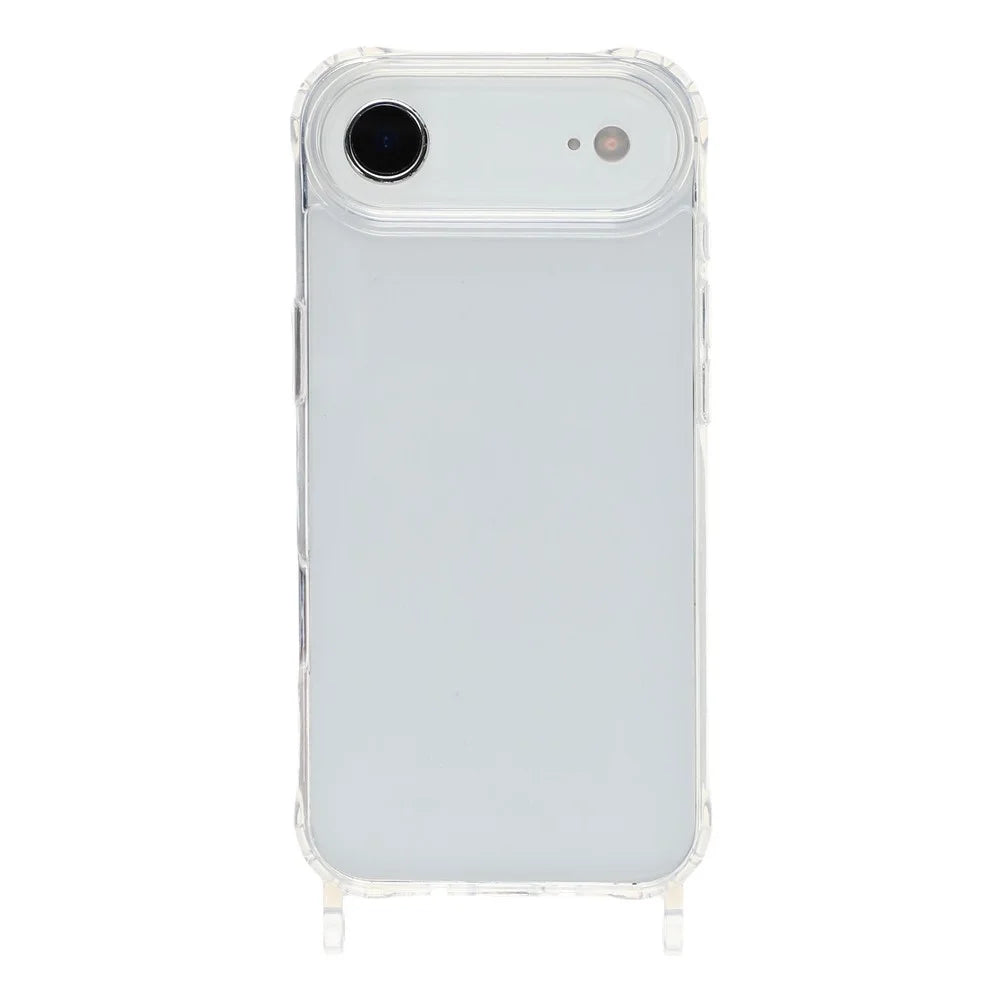 For iPhone Air Case PC+TPU 1.5mm Clear Phone Cover with Lanyard Holes - 3