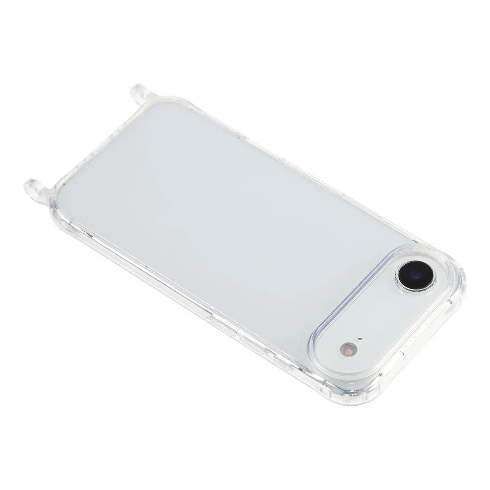For iPhone Air Case PC+TPU 1.5mm Clear Phone Cover with Lanyard Holes - 5