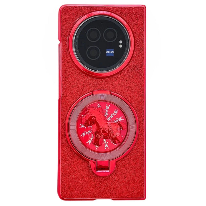 For vivo X Fold3 Case Carousel Style Rotating Kickstand Hard PC Phone Cover - 2