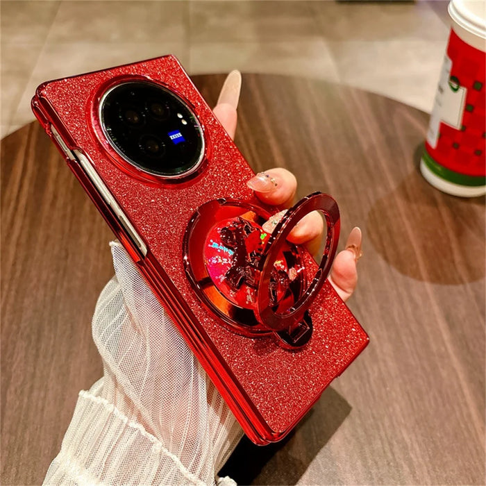 For vivo X Fold3 Case Carousel Style Rotating Kickstand Hard PC Phone Cover - 3