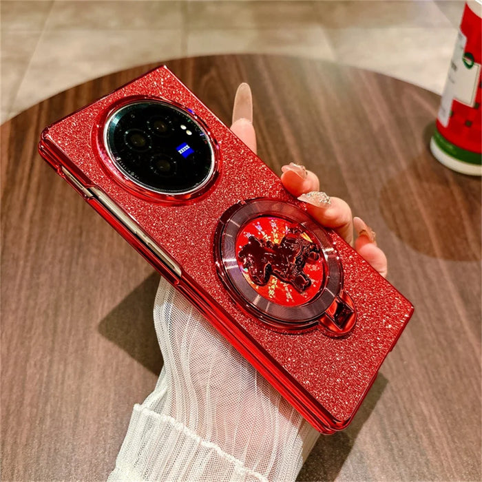 For vivo X Fold3 Case Carousel Style Rotating Kickstand Hard PC Phone Cover - 7