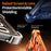 For iPhone 17 Pro Max Frameless Case Compatible with MagSafe Aramid Fiber Pattern Gilded Aluminum Alloy PC Back Phone Cover - Orange - 6