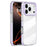 For iPhone 17 Pro Max Case Anti-Collision TPE + TPU Clear Back Phone Cover Large Camera Cutout - Purple - 1