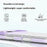 For iPhone 17 Pro Max Case Anti-Collision TPE + TPU Clear Back Phone Cover Large Camera Cutout - Purple - 3