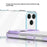 For iPhone 17 Pro Max Case Anti-Collision TPE + TPU Clear Back Phone Cover Large Camera Cutout - Purple - 5