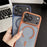 For iPhone 17 Pro Max Hybrid Case Compatible with MagSafe TPU + Acrylic Phone Shell Built-In AI Photo Button - Brown - 3