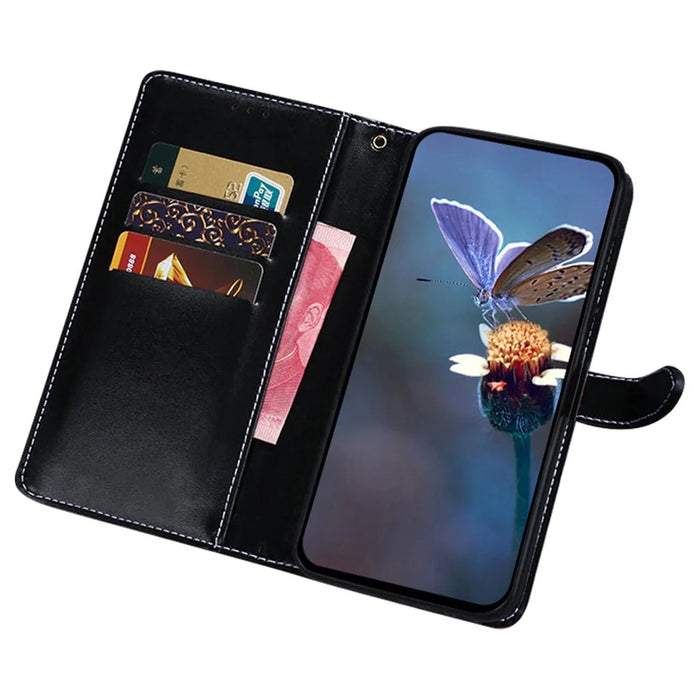 IDEWEI For Google Pixel 10 / 10 Pro Case Crocodile Texture PU Leather Flip Phone Cover - Black - 2