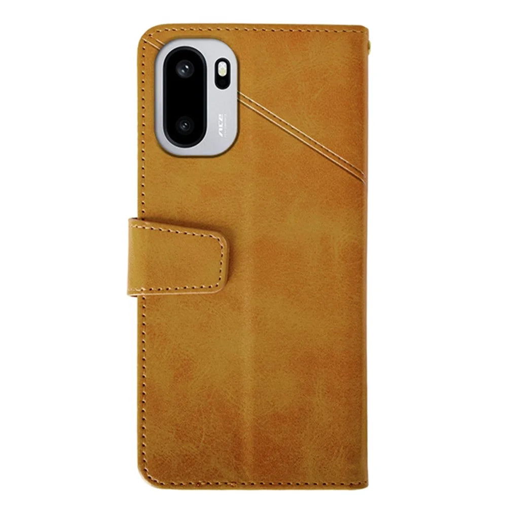IDEWEI For OnePlus 15R 5G / Ace 6T 5G / Ace 6 5G Case Leather Wallet Phone Cover Stand Calf Texture - Brown - 5