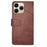 IDEWEI For Realme 15T 5G Case Leather Wallet Phone Cover Stand Calf Texture - Coffee - 5