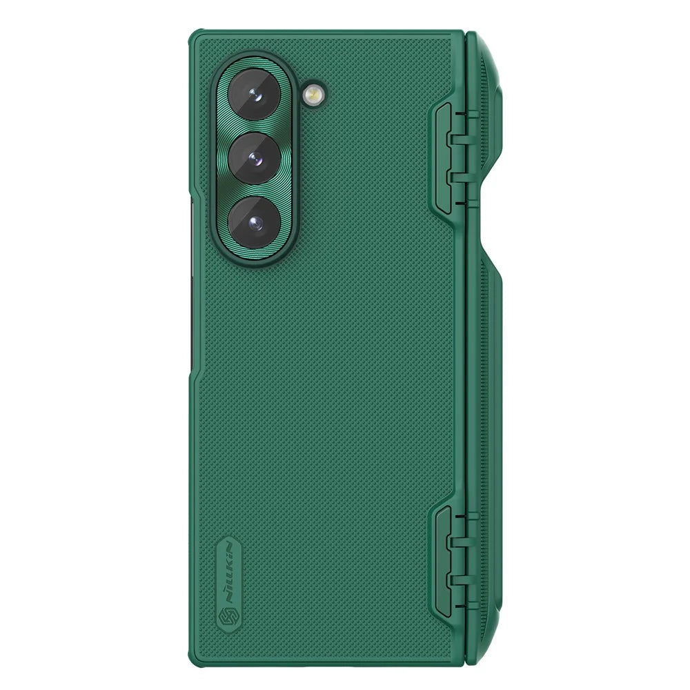 NILLKIN Super Frosted Shield Fold for Samsung Galaxy Z Fold6 5G Case PC Matte Phone Cover with Pen Slot - Green - 2