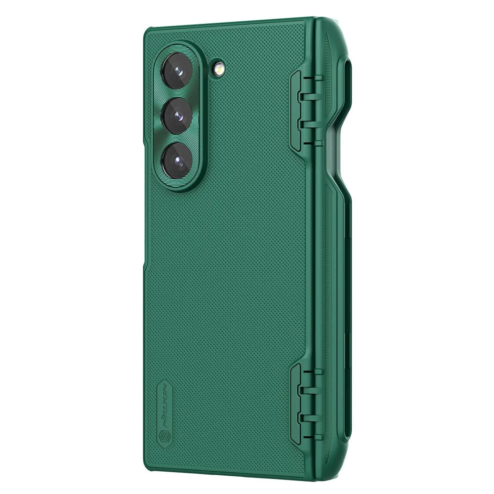 NILLKIN Super Frosted Shield Fold for Samsung Galaxy Z Fold6 5G Case PC Matte Phone Cover with Pen Slot - Green - 4