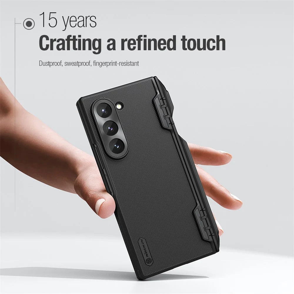 NILLKIN Super Frosted Shield Fold for Samsung Galaxy Z Fold6 5G Case PC Matte Phone Cover with Pen Slot - Green - 6