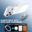 For iPhone 17 Pro Max Case MagSafe-Compatible Gradient Glitter Shockproof Phone Cover - White - 3