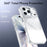 For iPhone 17 Pro Max Case MagSafe-Compatible Gradient Glitter Shockproof Phone Cover - White - 4