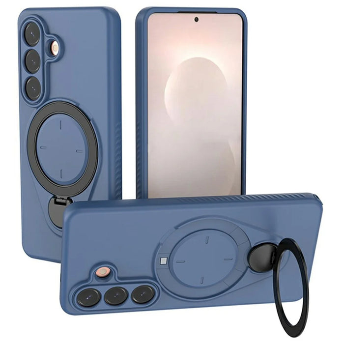 For Samsung Galaxy S26 Kickstand Case Drop Proof TPU Phone Cover Support Magnetic Car Mount - Blue - 1