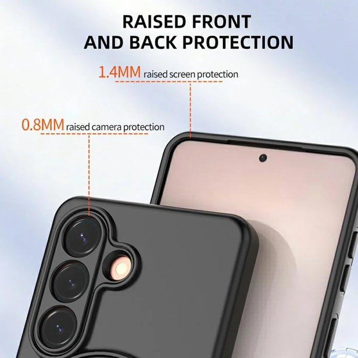 For Samsung Galaxy S26 Kickstand Case Drop Proof TPU Phone Cover Support Magnetic Car Mount - Blue - 6