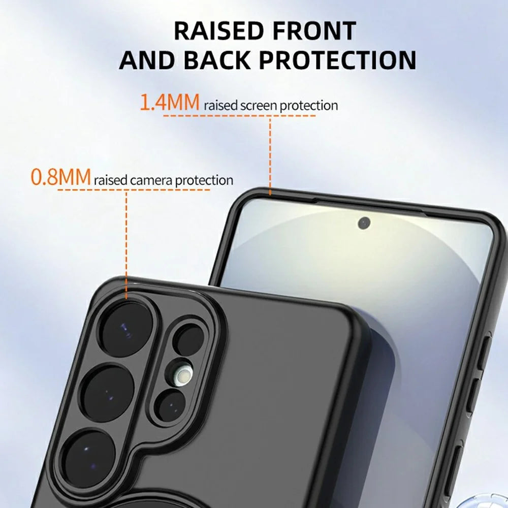 For Samsung Galaxy S26 Ultra Kickstand Case Drop Proof TPU Phone Cover Support Magnetic Car Mount - Blue - 6