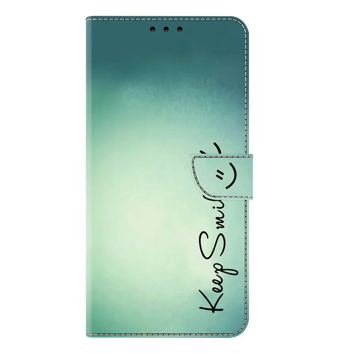 For Samsung Galaxy A37 5G Case PU Leather Wallet Phone Cover with Stand - Keep Smile - 5