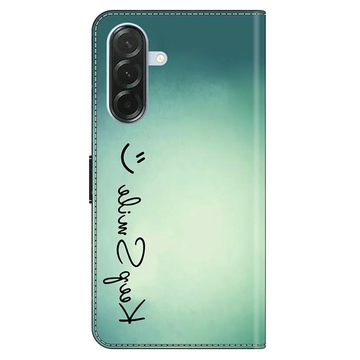 For Samsung Galaxy A37 5G Case PU Leather Wallet Phone Cover with Stand - Keep Smile - 6