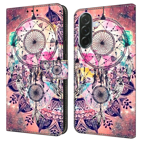 For Samsung Galaxy A37 5G Wallet Case Pattern Printing Stand Leather Flip Phone Cover - Wind Chime - 1