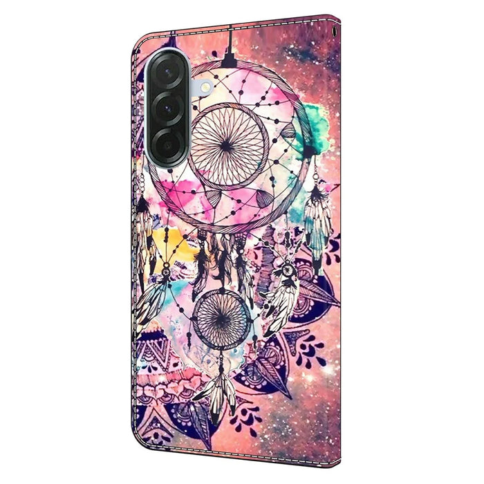 For Samsung Galaxy A37 5G Wallet Case Pattern Printing Stand Leather Flip Phone Cover - Wind Chime - 5