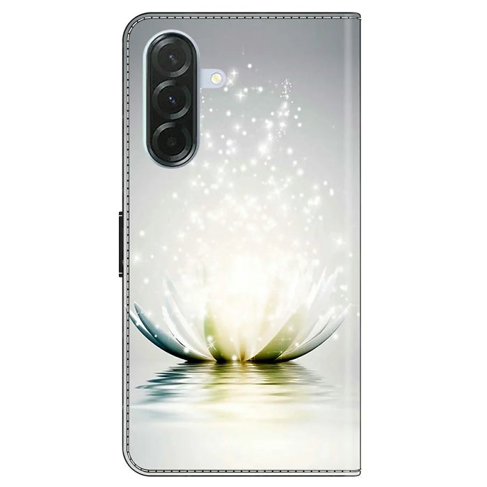 For Samsung Galaxy A57 5G Case 3D Pattern PU Leather Wallet Phone Cover with Stand - Lotus - 6