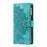 For Samsung Galaxy S22+ 5G Mandala Flower Imprinted Bump Proof PU Leather Phone Cover Stand with Multiple Card Slots Zipper Pocket Wallet Case - Green - 7