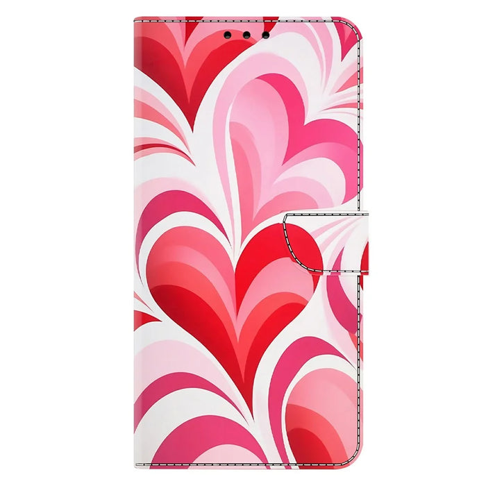 For Samsung Galaxy A57 5G Case Wallet Stand Pattern Printing PU Leather Flip Phone Cover - Love - 6