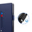 For Samsung Galaxy A57 5G Case Stand PU Leather Phone Cover Card Holder Mirror - Blue - 6