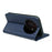 For ZTE Blade A76 5G Wallet Case Magnetic Closing PU Leather Phone Cover with Wrist Strap - Blue - 4