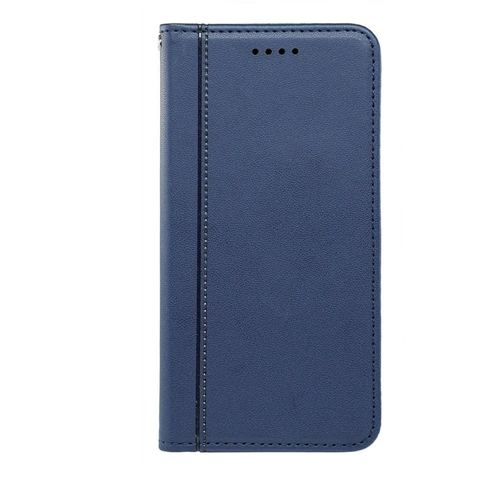 For ZTE Blade A76 5G Wallet Case Magnetic Closing PU Leather Phone Cover with Wrist Strap - Blue - 5