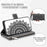For Samsung Galaxy S20 FE 4G  /  5G  /  S20 FE 2022  /  S20 Lite Zipper Pocket Phone Case, Anti-fall Mandala Flower Imprinted PU Leather Stand Cover Multiple Card Slots Wallet - Grey - 6