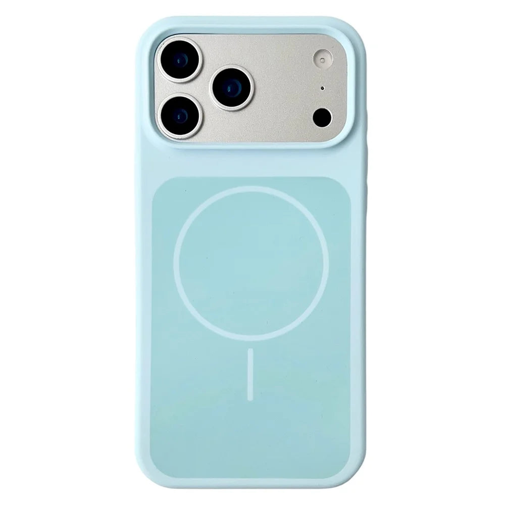 For iPhone 17 Pro Case Compatible with MagSafe Shockproof Silicone Phone Back Cover - Blue - 1