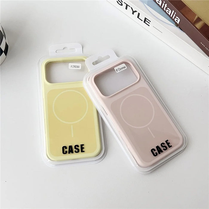 For iPhone 17 Pro Case Compatible with MagSafe Shockproof Silicone Phone Back Cover - Blue - 3