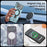 For iPhone 18 Pro / 17 Pro Magnetic Case Rotating Kickstand TPU PC Shockproof Phone Back Cover - Black - 6