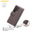 AMORUS For Samsung Galaxy S25 Ultra Stand Cases Calf Texture Genuine Split Leather Wallet Phone Cover - Brown - 4